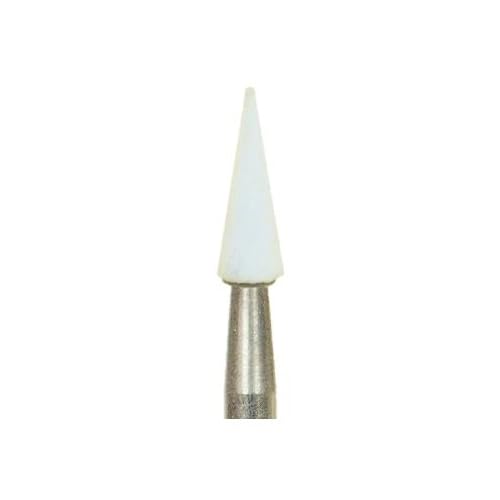 Shofu Dental 0241, Dura-White Mounted Stones FG Pointed Cone CN1 12/Bx, Fine Contouring & Finishing Stones for Enamel, Composites & Porcelain