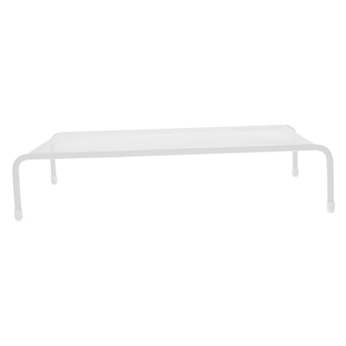 SHOWERORO Soporte para Monitor y Laptop Elevador de Escritorio Capa Base Resistente de Hierro para Ordenador Organizador Ergonómico y Estable para Oficina