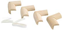 Bumpz Corner Guards and Strips, Pack of 8, 4"L" Shape Corner Guards and 4 Corner Strips (Beige)