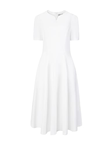 Women's Uniform Dresses with Pockets A-Line Work Church Dress