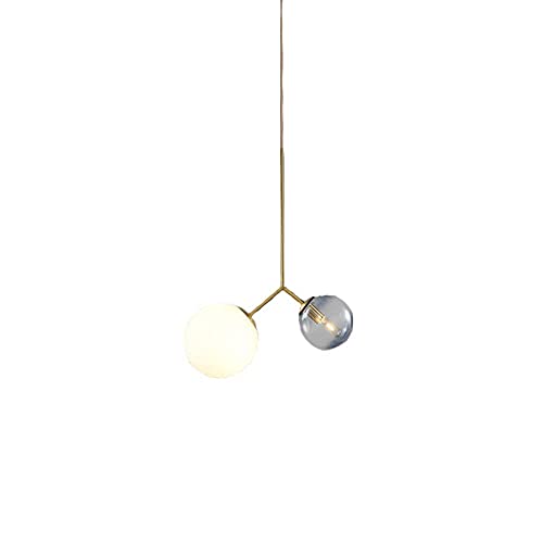 Candelabro de vidrio soplado de doble cabezal de estilo nórdico 2