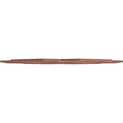Image of Ekena Millwork 18 inchOD x 6 3 /8 inchID x 3 /8 inchT Florin Wood Fretwork Pierced Ceiling Medallion, Walnut