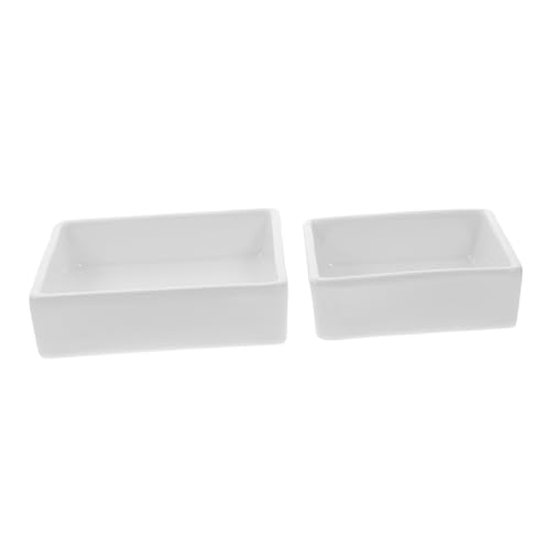 FUNOMOCYA 2 Pezzi Ciotole Quadrati Per Snack Contenitori Di Cucina Piccoli Contenitori Per Contorni Ciotole Per Macedonia Di Frutta Multiuso