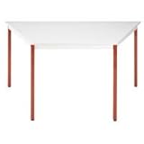 Tisch Trapeztisch 140x70cm L-gr/rot T147tgr