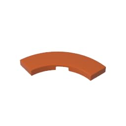 Circular Plate 3X3 Curved Light Panel 50PCS Compatible with Lego GDS-2182 Classic Bulk Toy MOC Color:Dark Orange โ image 1