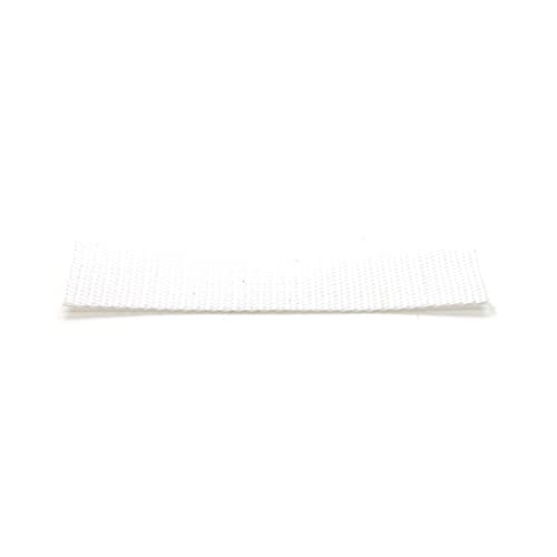 10 metres of 15 mm / 0.59 in White [101] Heavy Duty Polypropylene Webbing Strap Tape for Rucksack, Backpacks, Luggage/Cargo Strapping, Belts