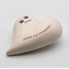 Herzurne 2 l Hundeurne Kerri-Keramik