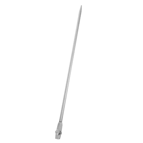 AMUSLESUR Piquet de Mise la Terre Galvanisé 12X500 MM, Tige de Terre Portable pour Clôture et Générateur, Adaptée à L’Installation Électrique Extérieure et Usage en Environnement Difficile