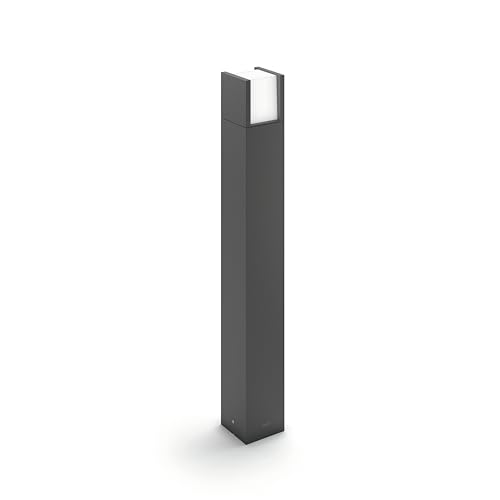Signify Philips myGarden Arbour LED Outdoor Post Light, 1 x 6 W Integrated LED Light, Black,2.235 Kg,164639316