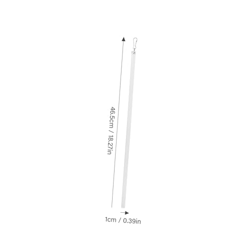 Asta per tendaggi in acrilico resistente da 43,2 cm e bacchetta inclinabile per finestra – Bastone apritenda per una facile tenda e accessorio perfetto per uso domestico