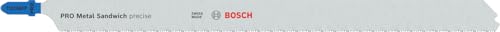 Bosch - Hoja de sierra de calar T 1018 AFP - Precision for Metal-Sandwich (Pack de 3), Gris, 160 mm