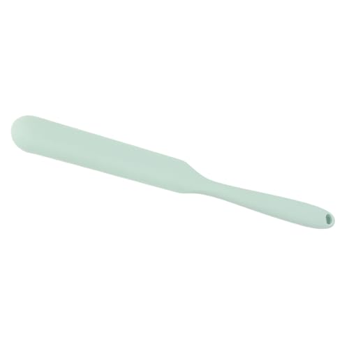 Vroxdrez Espátula de Silicona para Tarros, Raspador flexible, resistente al calor hasta 315 °C, con mango largo y delgado. Ideal para salsas, masa madre y recipientes pequeños (Aqua Sky)