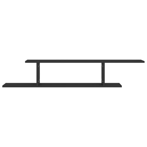 Étagère murale gain de place blanche 125 cm pour mur encombré