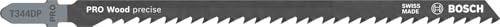 Bosch 5x PRO Wood precise T344DP Stichsägeblatt, 152 mm, 5-tlg.