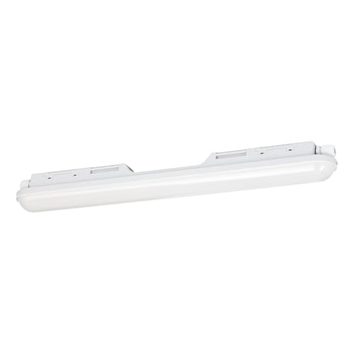 Eglo Lámpara LED para zonas húmedas Pro LED-E, conexión en serie posible, 2500 lúmenes, iluminación para sótano y garaje, 54 cm, luz de techo tubular, blanco neutro, IP65