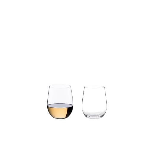 RIEDEL Weißweinglas-Set, 2-teilig, Für Weißweine wie Chardonnay und Viognier, 320 ml, Kristallglas, O Wine Tumbler, 0414/05