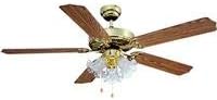 Boston Harbor 9396664 60 watts Dual Mount Ceiling Fan with 3 Light Kit - 52 in.