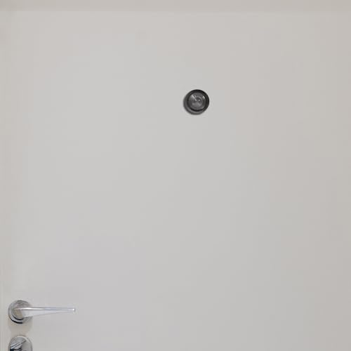 PartyKindom Mirilla para puerta negra diámetro 16mm Visión amplia para privacidad y seguridad para puertas de casa, oficina y hotel grosor 50-70mm accesorio anti-espía miniatura 4