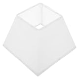 HAMPPLIES Quadratischer Weiße Lichtabdeckung aus Stoff Lampenschirm Trapezförmig 25cm Flexible Beleuchtungslösung für Tisch und Stehlampen für Zuhause und Wohnkultur