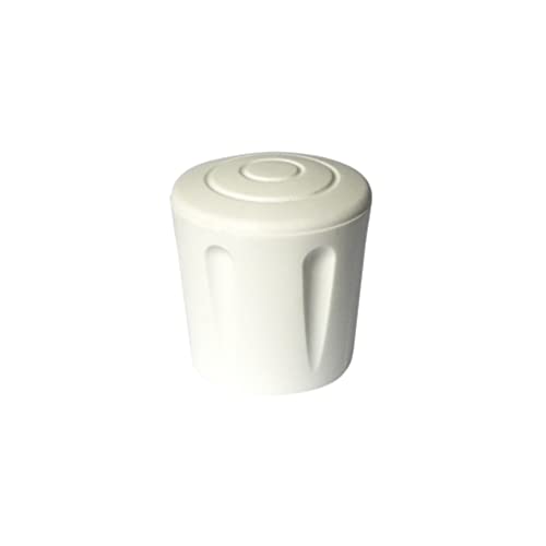 Embout caoutchouc BLANC enveloppant renforcé pour tube Rond Ø18mm Cover