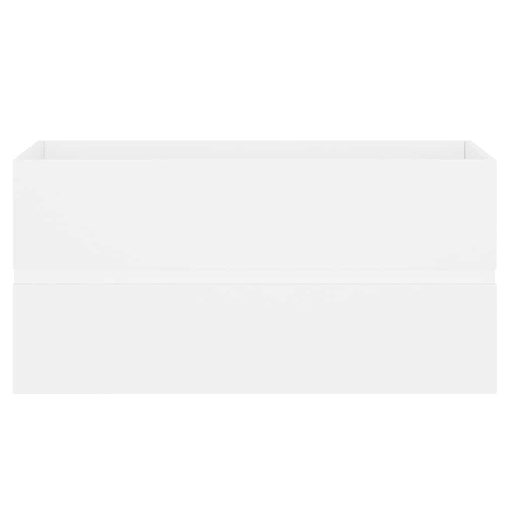 Lavabo 90x38,5x45 cm Madera mecanizada Blanco
