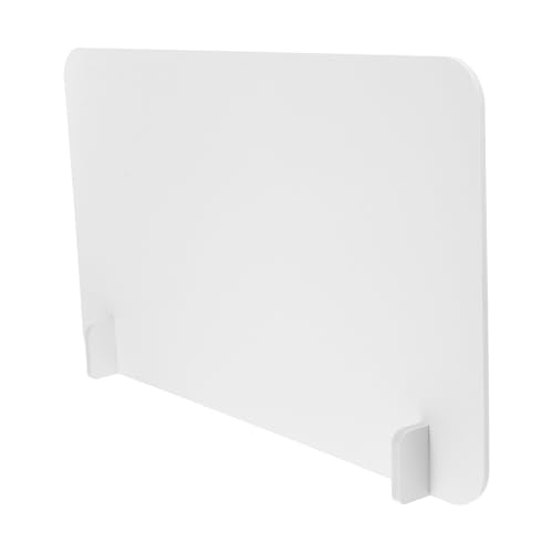 HINTRMENT Panel Divisor de Escritorio Anti Salpicaduras de PVC 50X30 CM Mampara Portátil Separadora para Comedor Oficina y Estudio Protector contra Estornudos Partición de Ambientes