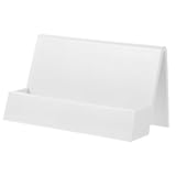 Beaupretty Porte-Cartes de Visite Plastique Blanc Stable pour Bureau Organisateur de Carte...