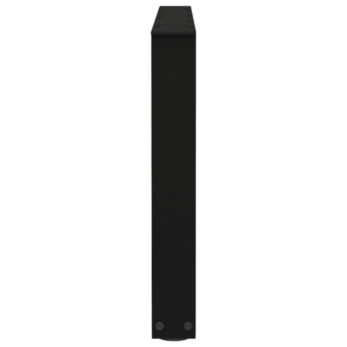 Pied de table basse acier noir hauteur 42 cm réglable lot de 2 - 6