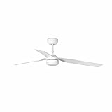 Apto para techo inclinado Faro Barcelona 33814-20 - PUNT LED Ventilador de techo blanco con motor DC