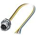 Phoenix Contact 1027670 Sensor/Actuator Cable Assembly SACC-DSI-FSD-4CON- M16/0,5 PP, Panel-Mt Connector, 4-pos, M12 Push-Pull