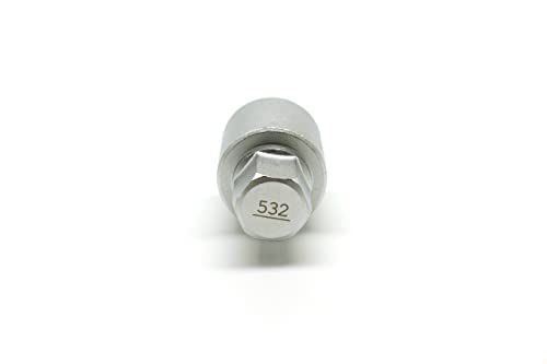 Image of TMAX 532 Wheel Lock Nut Screw Removal Key Anti-Theft Lugnut Socket S3056 for Vw Audi Vag Volkswagen Vehicles