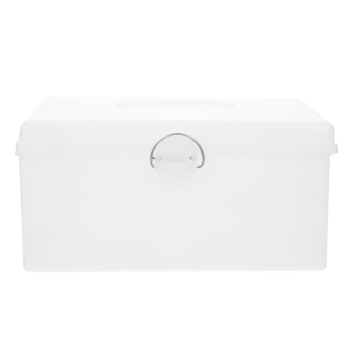 Caja plástica portátil para almacenamiento de mahjong con cierre y asa miniatura 1