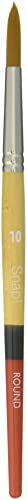 Princeton Snap! 9650R-10 Taklon Round Snap Brush, Size 10, Gold
