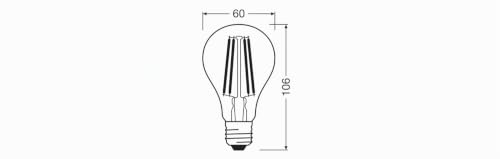 Ampoule Osram LED DAYLIGHT SENSOR CLASSIC A 60 /2700 K E27 E27 806 lm 1x - vue 8