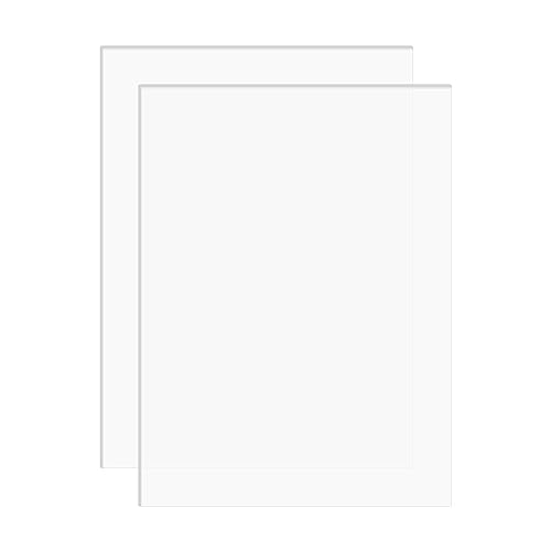 DARENYI アクリル板 透明 厚さ1mm 2枚 A3サイズ 大きい 高透明アクリルボード 420 x 297mm 保護フィルム付き 絵画、DIY装飾、教育などに適しています