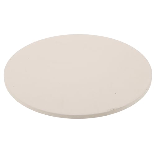 Tofficu Teglia per Pizza in Cordierite 280x10mm Padella da Forno Resistente Pietra Refrattaria per Cottura Pane e Pizza Distribuzione Calore Uniforme per Uso Domestico