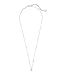 Kendra Scott Nola Pendant Necklace for Women, Fashion Jewelry, Rhodium-Plated, Iridescent Drusy