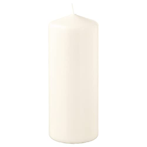 Bougie pilier non parfumée Fenomen naturelle blanche de 14 cm pour decoration interieure