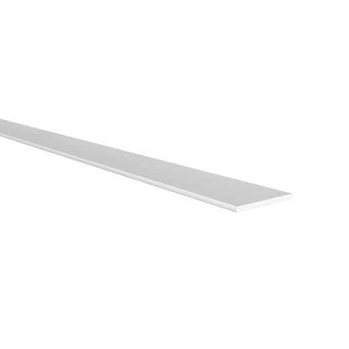 REI - 10 Perfiles de PVC en L de Ángulo Lados Iguales - 15 x 15 x 1000 mm - Fabricado en PVC Ø15mm con Acabado Blanco - Para Bricolaje