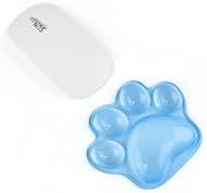 Silicone Gel Mouse Wrist Rest,Cute Cat Paw Shape Ergonomic Elbow Mouse Rest Wrist Pad,Comfort Support for Typing and Gaming-Blue