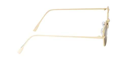 Image of Ted Smith Men's Women's UV Protection Metal Ovlish Sunglasses