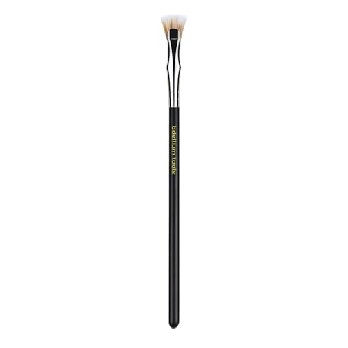 Bdellium Tools Professional Makeup Brush - Maestro Series 730 Bent Mascara Fan - With Soft Synthetic Fibers, For Applying Mascara (Black, 1pc)