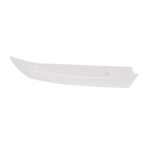 Bandeja para sushi melamina forma barco estilo japonés miniatura 1
