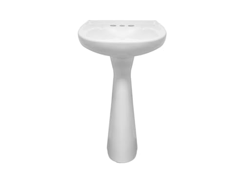 Opiniones de Lavabos de pedestal para comprar online. 41 Lavabo Con Rebosadero Y Pedestal Blanco Ceramica Gran Calidad