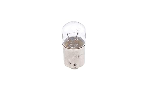 Bosch Lampadine Alogene R5W Pure Light, 12 V 5 W, Ricambio di Qualità Originale- Attacco BA15s - Confezione da 2 Lampadine