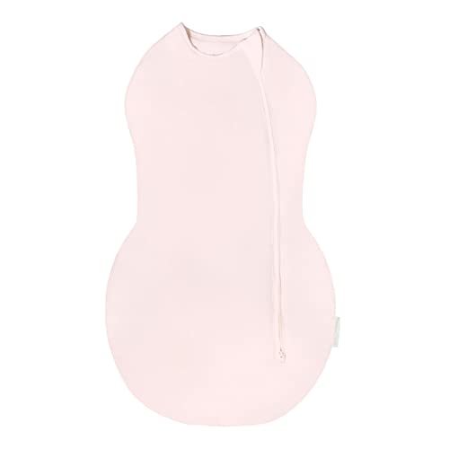 Image of Happiest Baby Sleepea Comforter Swaddle - 100% Organic Cotton Baby Swaddle Blanket - Doctor Designed Promotes Healthy Hip Development (Rose, Small)