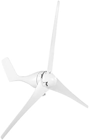 1200W Small Wind Generator Turbines Kit 3 Blades Windmill Generator Wind Power Parts for Marine Home Charging(White 24V)