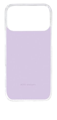 sslink iPhone17 Pro Max アイフォン17プロマックス 対応 クリア ハードケース 260-menuett ラベンダー系 パープル系 くすみカラー おしゃれ オシャレ かわいい 可愛い 柄 カバー ジャケット スマートフォン スマホケー