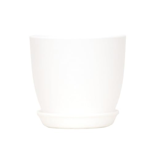 Pots de fleurs en plastique pour décoration intérieure extérieure noir blanc - 8