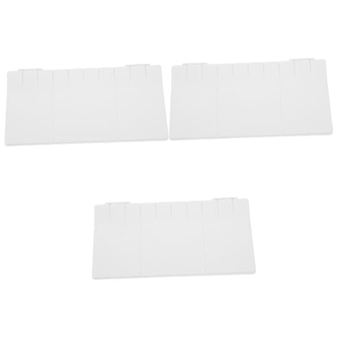 jojofuny 3pcs Box Art Painting Tool Watercolor Pigment Box Mixing Tray Empty Palette
